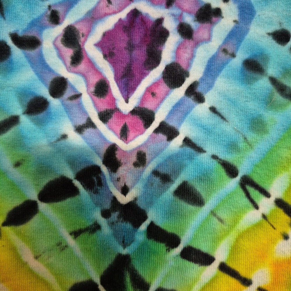 Alstyle Tye Dye Unisex Skeleton Shirt - Picture 4 of 5